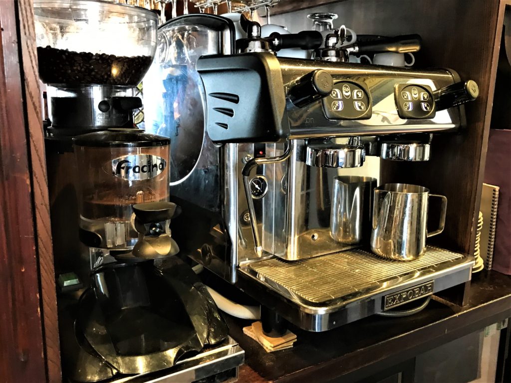 Ring O' Bells Shipley historic pub with coffee machine